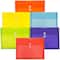 JAM Paper 9.75" x 13" Assorted Opaque Plastic Button String Booklet Envelopes, 12ct.